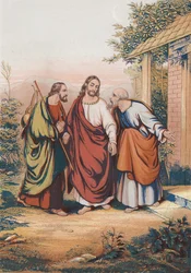 Christus, Johannes und Petrus